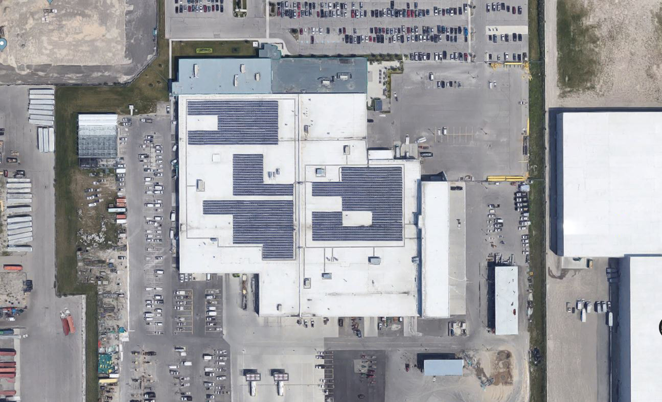 Aerial photo of Kitchener Operations Building